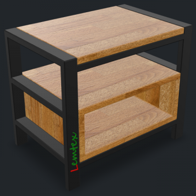 Прикроватная тумба RusticSteel